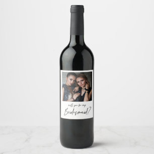 Étiquette Pour Bouteilles De Vin Proposition minimaliste d'aide-mémoire photo moder