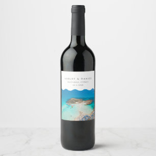 Étiquette Pour Bouteilles De Vin Protaras Beach Chypre
