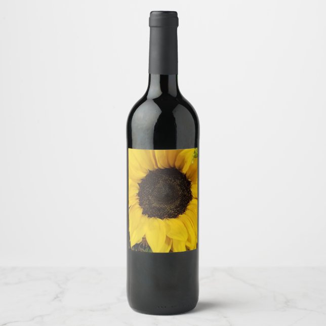 Étiquette Pour Bouteilles De Vin Que chaque jour soit ensoleillé ! (Devant)