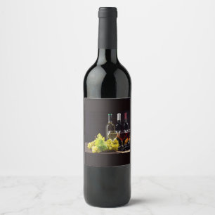Étiquette Pour Bouteilles De Vin Raisins