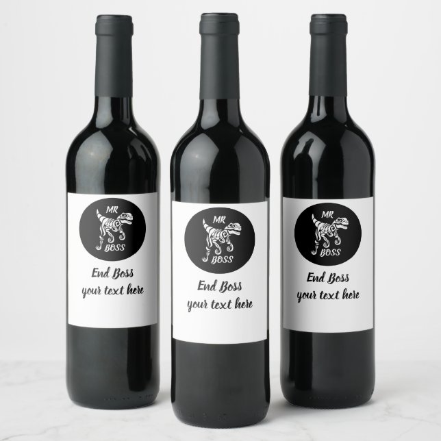 Étiquette Pour Bouteilles De Vin Rapateur fantôme blanc (Bouteilles)