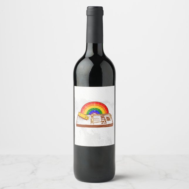Étiquette Pour Bouteilles De Vin Rat Trap AW RATS (Devant)