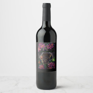 Étiquette Pour Bouteilles De Vin Renard volant Livingstone
