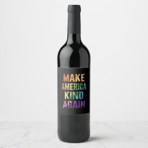 Étiquette Pour Bouteilles De Vin Rendre à l'Amérique une sorte de Rainbow LGBTQ Gay