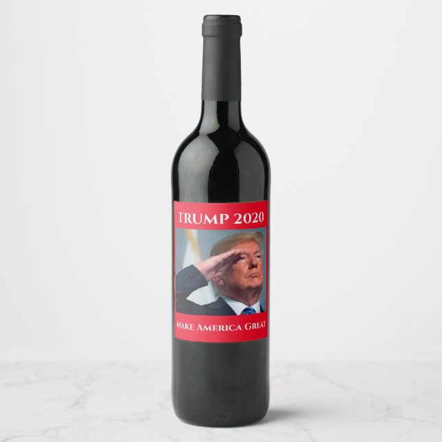Étiquette Pour Bouteilles De Vin Rendre sa grandeur à l'Amérique (Devant)
