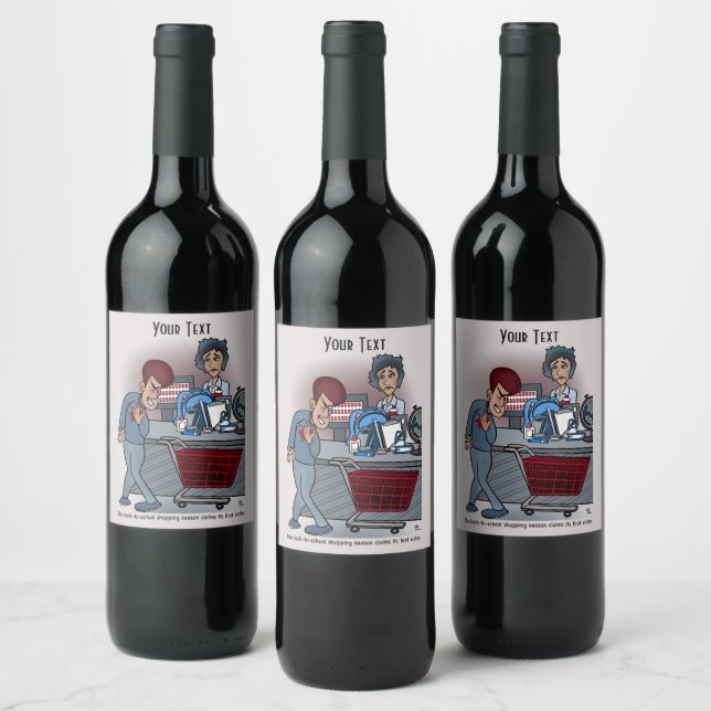 Étiquette Pour Bouteilles De Vin Retour À L'École (Bouteilles)