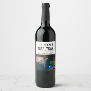 Étiquette Pour Bouteilles De Vin Ruff Année 2020 Photo pour animaux de compagnie de