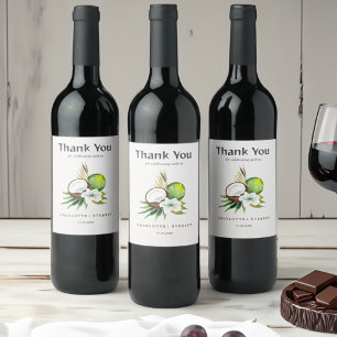 Étiquette Pour Bouteilles De Vin Sac à Merci de citron noir Favor