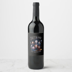 Étiquette Pour Bouteilles De Vin Salem 1692 Ils en ont manqué une sorcière d'Hallow