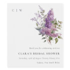Salon de mariage floral Cottage aquarelle lilas po