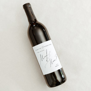 Étiquette Pour Bouteilles De Vin Scénario minimaliste Whimsical Maid Of Honor Propo