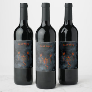 Étiquette Pour Bouteilles De Vin Scorpio