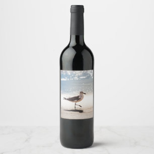 Étiquette Pour Bouteilles De Vin Seagull on Virginia Beach