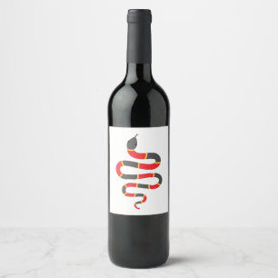 Étiquette Pour Bouteilles De Vin Serpent