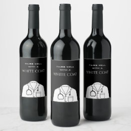 Étiquette Pour Bouteilles De Vin Simples Paires Bien Avec Cérémonie De Manteau Blan
