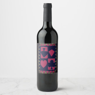 Étiquette Pour Bouteilles De Vin Soirée de jeux