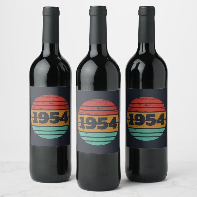 Étiquette Pour Bouteilles De Vin Soixante-dix personnalisé 70e anniversaire  (Bouteilles)