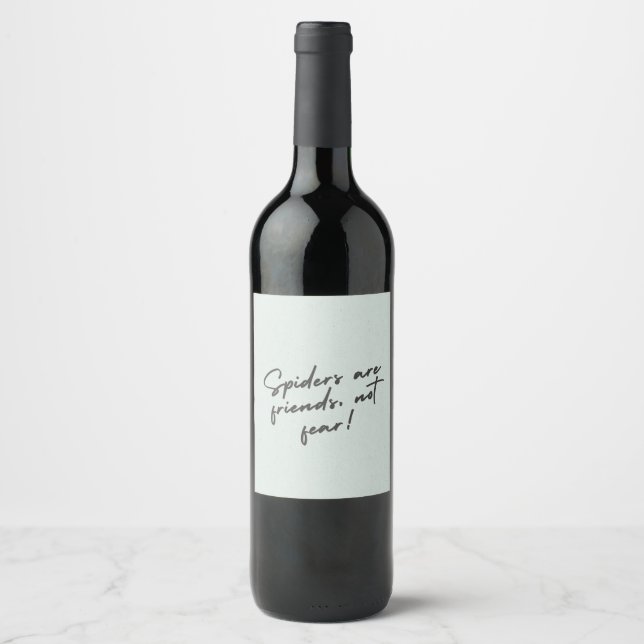 Étiquette Pour Bouteilles De Vin Spider Spirit – Bold Nature-Inspired Design Watch (Devant)