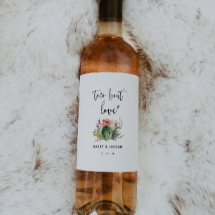 Étiquette Pour Bouteilles De Vin Taco Bout Love moderne Succulent Mariage Fiesta