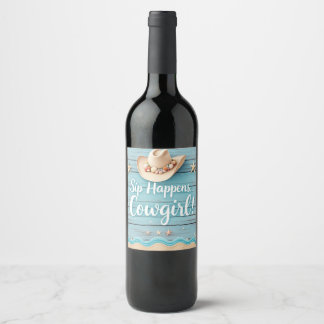 Étiquette Pour Bouteilles De Vin Tag de vin de fille de soupe