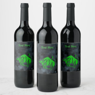 Étiquette Pour Bouteilles De Vin Taurus