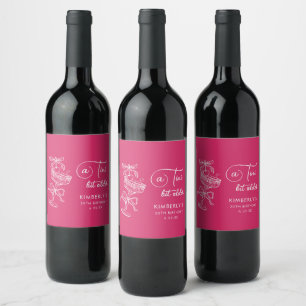 Étiquette Pour Bouteilles De Vin Tendance Cocktail Un Peu Plus Âgé 30e Anniversaire