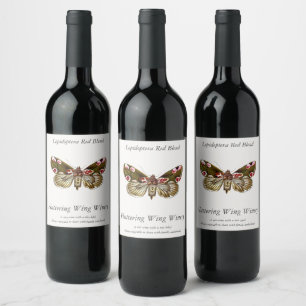 Étiquette Pour Bouteilles De Vin Thyatira batis - La teigne de fleur de la peau