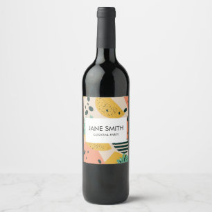 Étiquette Pour Bouteilles De Vin Tropical and Summer Vibes