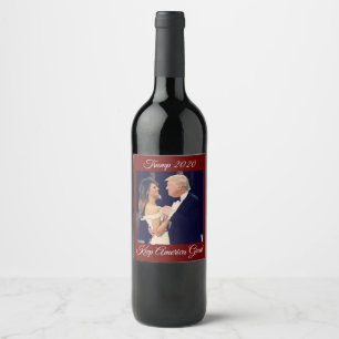 Étiquette Pour Bouteilles De Vin Trump 2020 - Garder l'Amérique grande