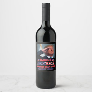 Étiquette Pour Bouteilles De Vin Trump 2020 : une Amérique formidable