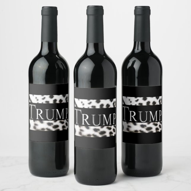 ÉTIQUETTE POUR BOUTEILLES DE VIN TRUMP 2024 (Bouteilles)