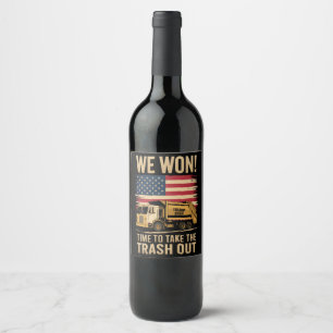Étiquette Pour Bouteilles De Vin Trump 2024 Nous avons gagné Victoire Investiture 2