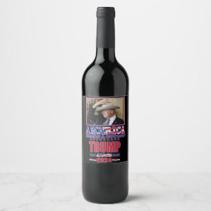 Étiquette Pour Bouteilles De Vin Trump 2024 : Reprendre l'Amérique