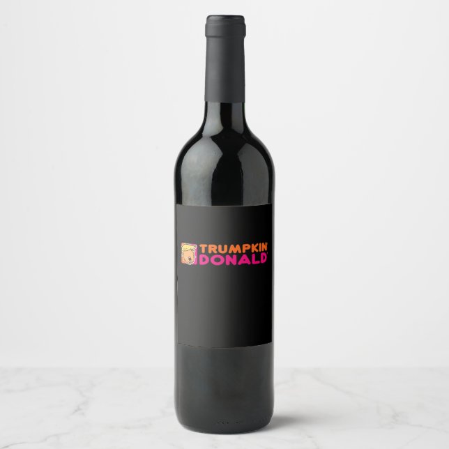 Étiquette Pour Bouteilles De Vin Trumpkin Donald Classic (Devant)