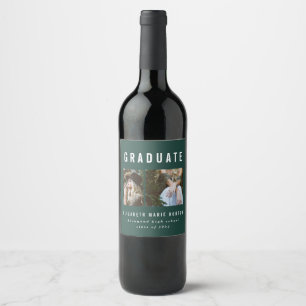 Étiquette Pour Bouteilles De Vin Type graduation multi photo vin étiquette