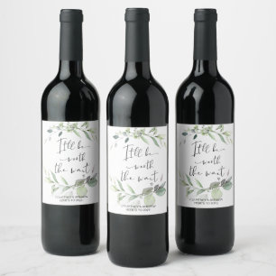 Étiquette Pour Bouteilles De Vin Un cadeau de Mariage reporté qui vaut la peine d'a