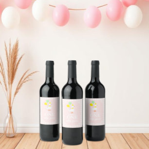 Étiquette Pour Bouteilles De Vin Une Silly Goose Gingham 1er Anniversaire