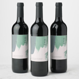 Étiquette Pour Bouteilles De Vin Verre Océan de Bord de Mer Étiquette de Vin de M