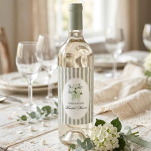 Vert sauge floral vintage simple mariage