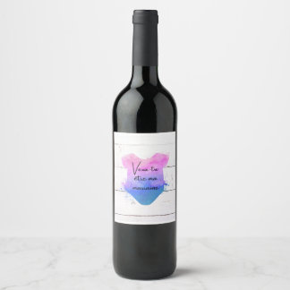 Étiquette Pour Bouteilles De Vin Veux-tu être ma marraine?