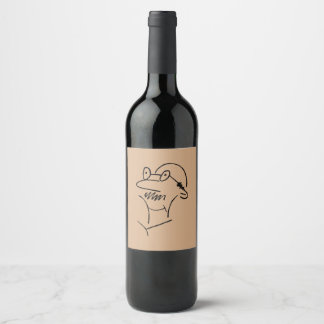 Étiquette Pour Bouteilles De Vin Vieux homme Hilarious et drôle