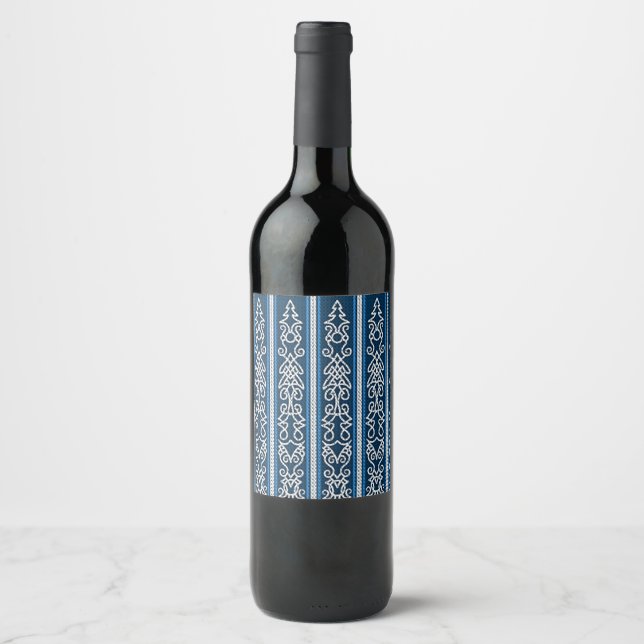 Étiquette Pour Bouteilles De Vin Viking pattern (Devant)