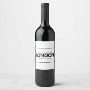 ÉTIQUETTE POUR BOUTEILLES DE VIN VILLE MODERNE NOUVEAU