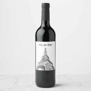 Étiquette Pour Bouteilles De Vin Vin de fête France