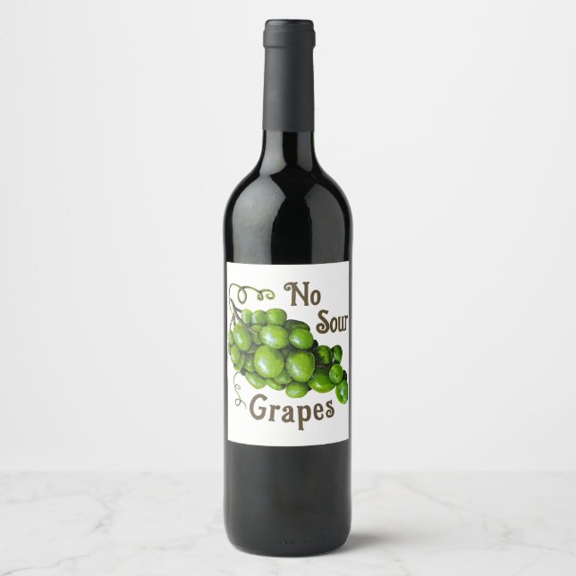 Étiquette Pour Bouteilles De Vin Vin de raisins / Étiquette de boisson (Devant)