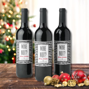 Étiquette Pour Bouteilles De Vin Vin Non Vintage Grandes perles et chaînes d'argent