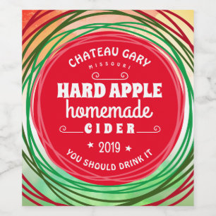 Étiquette Pour Bouteilles De Vin Vin personnalisé Fruits de fruits faits maison