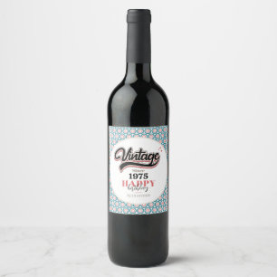 Étiquette Pour Bouteilles De Vin Vintage depuis - 1975