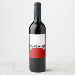Étiquette Pour Bouteilles De Vin Vintage (Remplir soi-même)