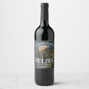 Étiquette Pour Bouteilles De Vin VotezMaintenant Politique Patriotique Trump Parti